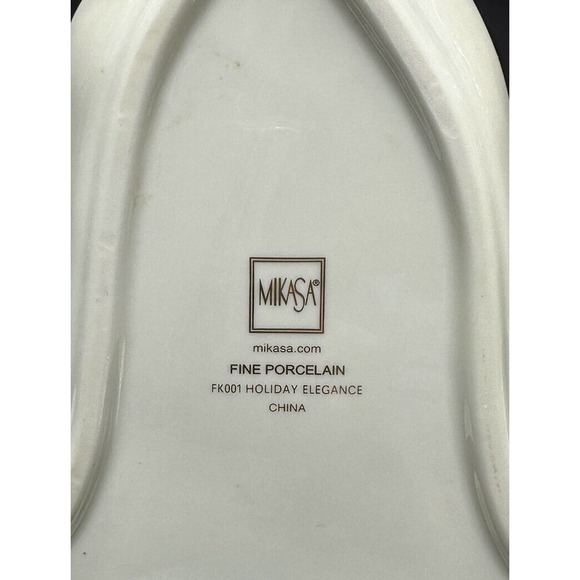 Mikasa Fine Porcelain Holiday Elegance Bell Candy Dish FK001-205 6E - Picture 8 of 11